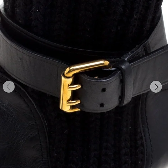 Gucci
Gucci Black Leather and Knitted Wool Lifford 37 - Picture 7 of 8